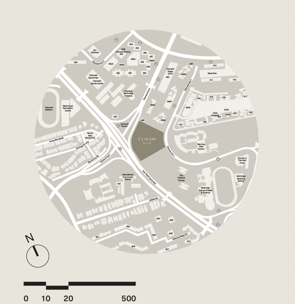 Clavon-500m-Radius